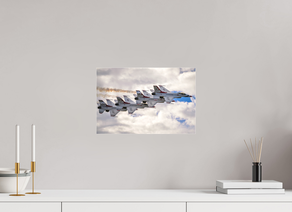 15 x 10″, Matte Acrylic Glass without frame F16 Thunderbirds Photo 8 under acrylic glass