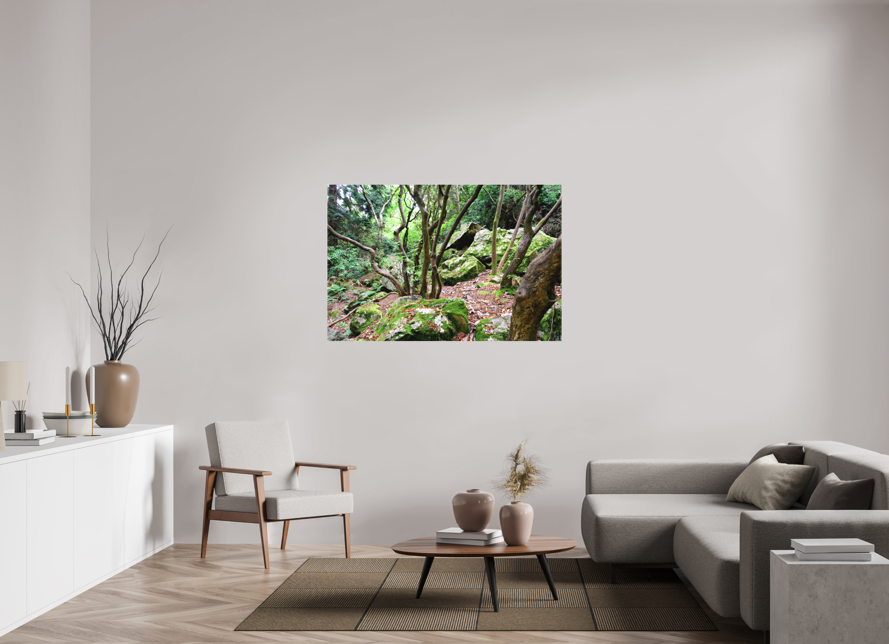 54 x 36″, Matte Canvas with wrapped edges - no frame Enchanted forest near Howth on canvas