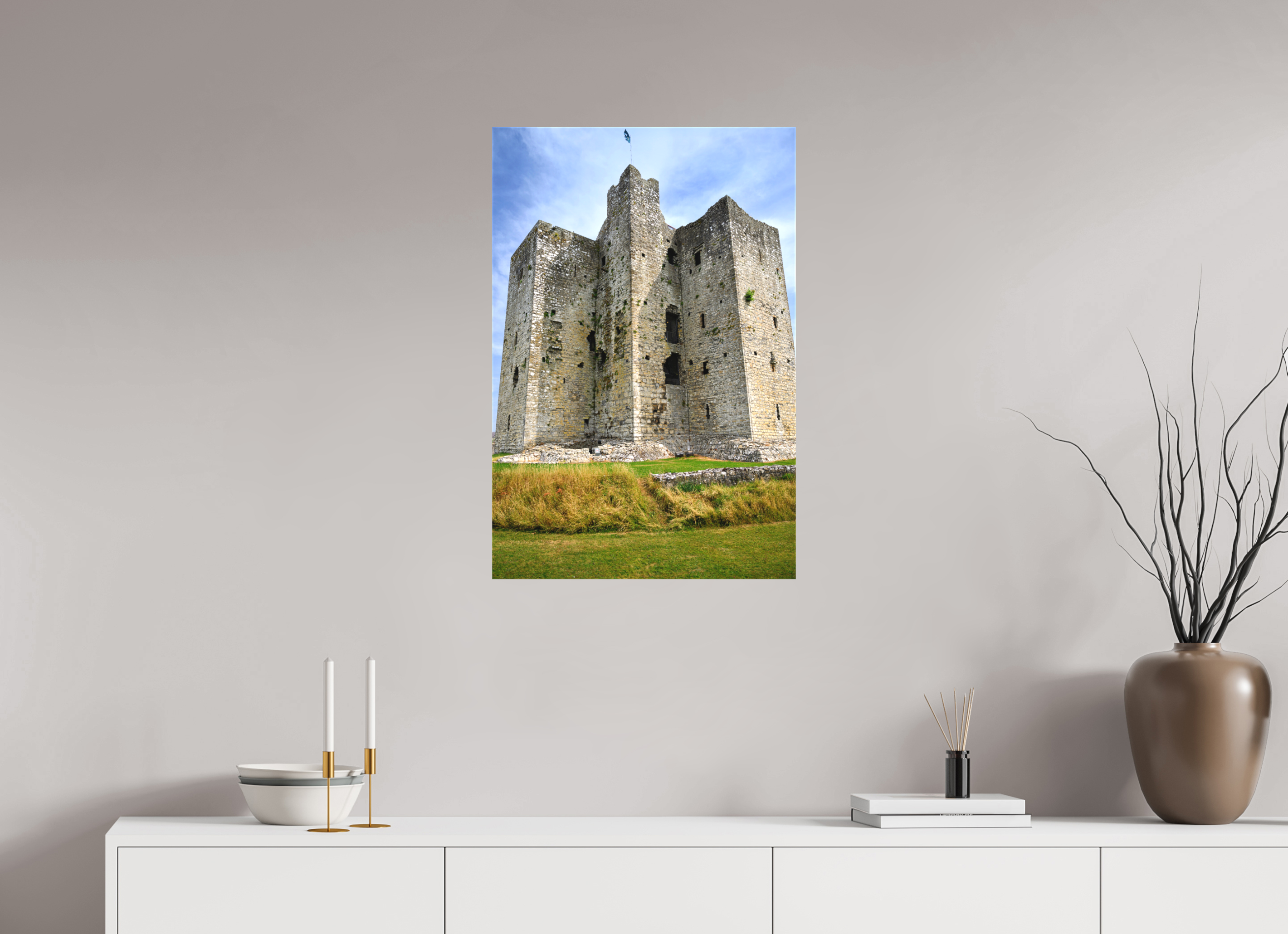 20 x 30″, Matte Canvas with wrapped edges - no frame Trim Castle on canvas