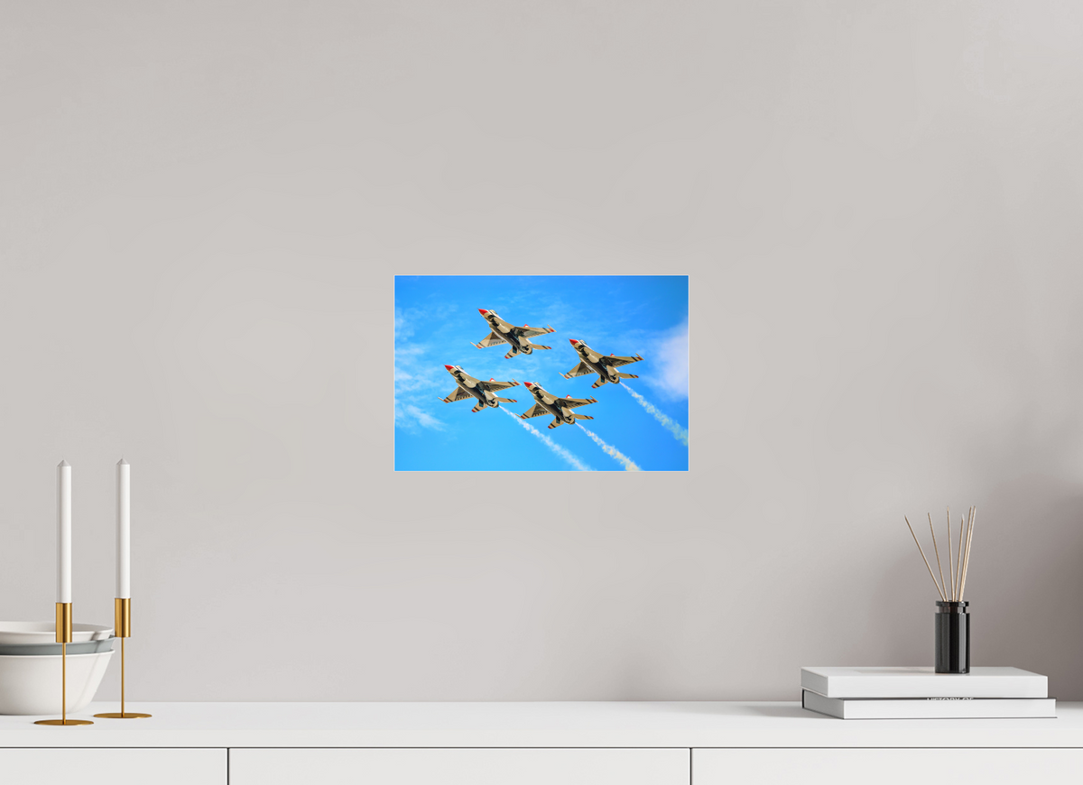 12 x 8″, Matte Acrylic Glass without frame F16 Thunderbirds Photo 2 under acrylic glass