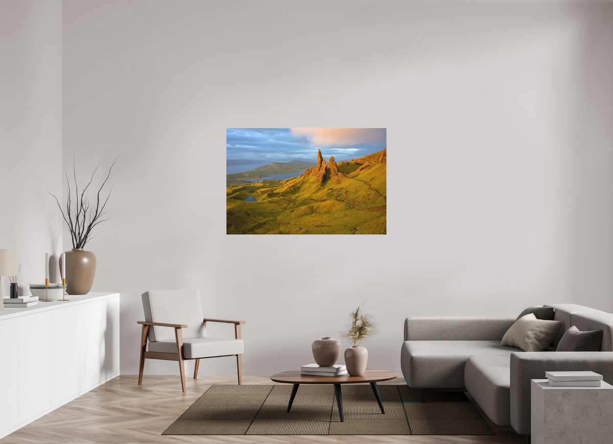 54 x 36″, Matte Acrylic Glass without frame Old Man of Storr on Matte Acrylic Glass without frame