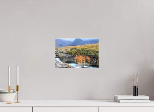 12 x 8″, Matte Canvas with wrapped edges - no frame Fairy Pools stream on Canvas