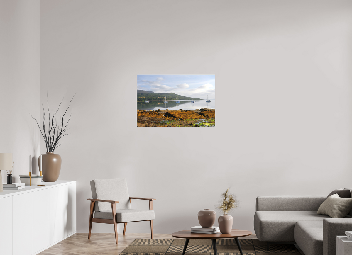 36 x 24″, Matte Canvas with wrapped edges - no frame Brodick Bay at sunrise on canvas