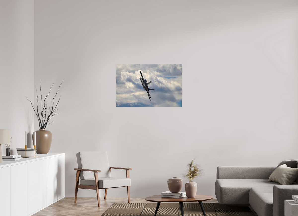 36 x 24″, Matte Acrylic Glass without frame F18A Super Hornet under acrylic glass
