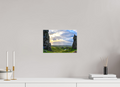 12 x 8″, Matte Canvas with wrapped edges - no frame Peering through columns at the Old Man of Storr on canvas