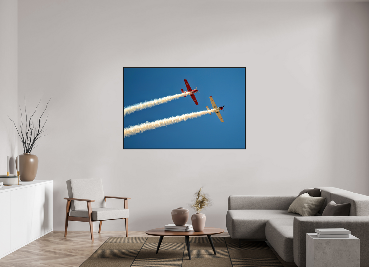 66 x 44″, Acrylic Glass Black matt .24" frame Yak 50 - Photo 2 - under acrylic glass with black frame