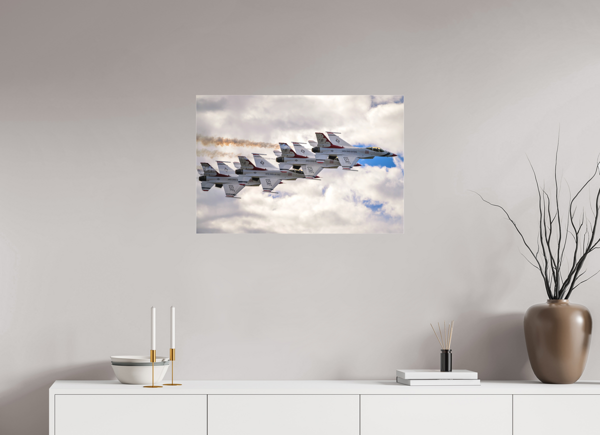30 x 20″, Matte Acrylic Glass without frame F16 Thunderbirds Photo 8 under acrylic glass