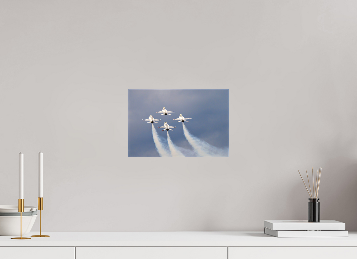 12 x 8″, Matte Canvas with wrapped edges - no frame F16 Thunderbirds Photo 11 on canvas
