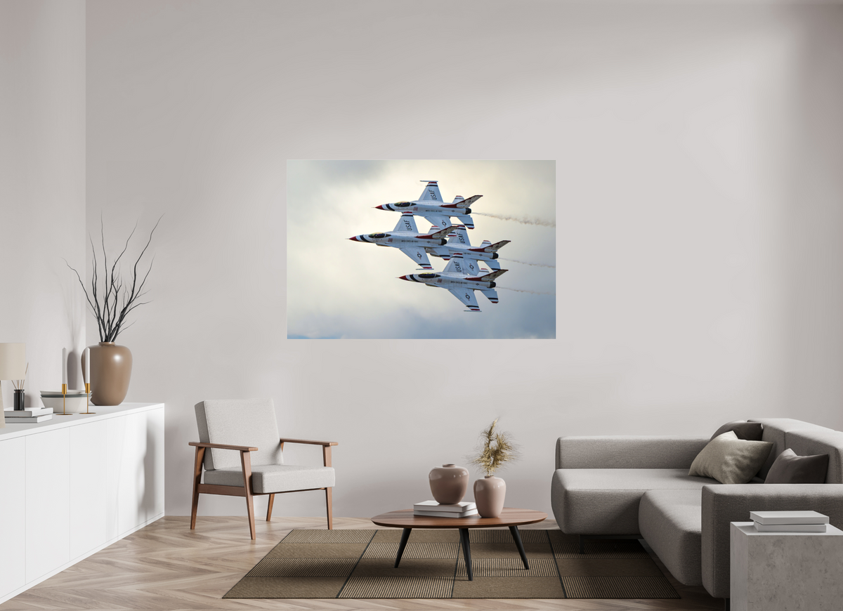 66 x 44″, Matte Acrylic Glass without frame F16 Thunderbirds Photo 1 under acrylicglass