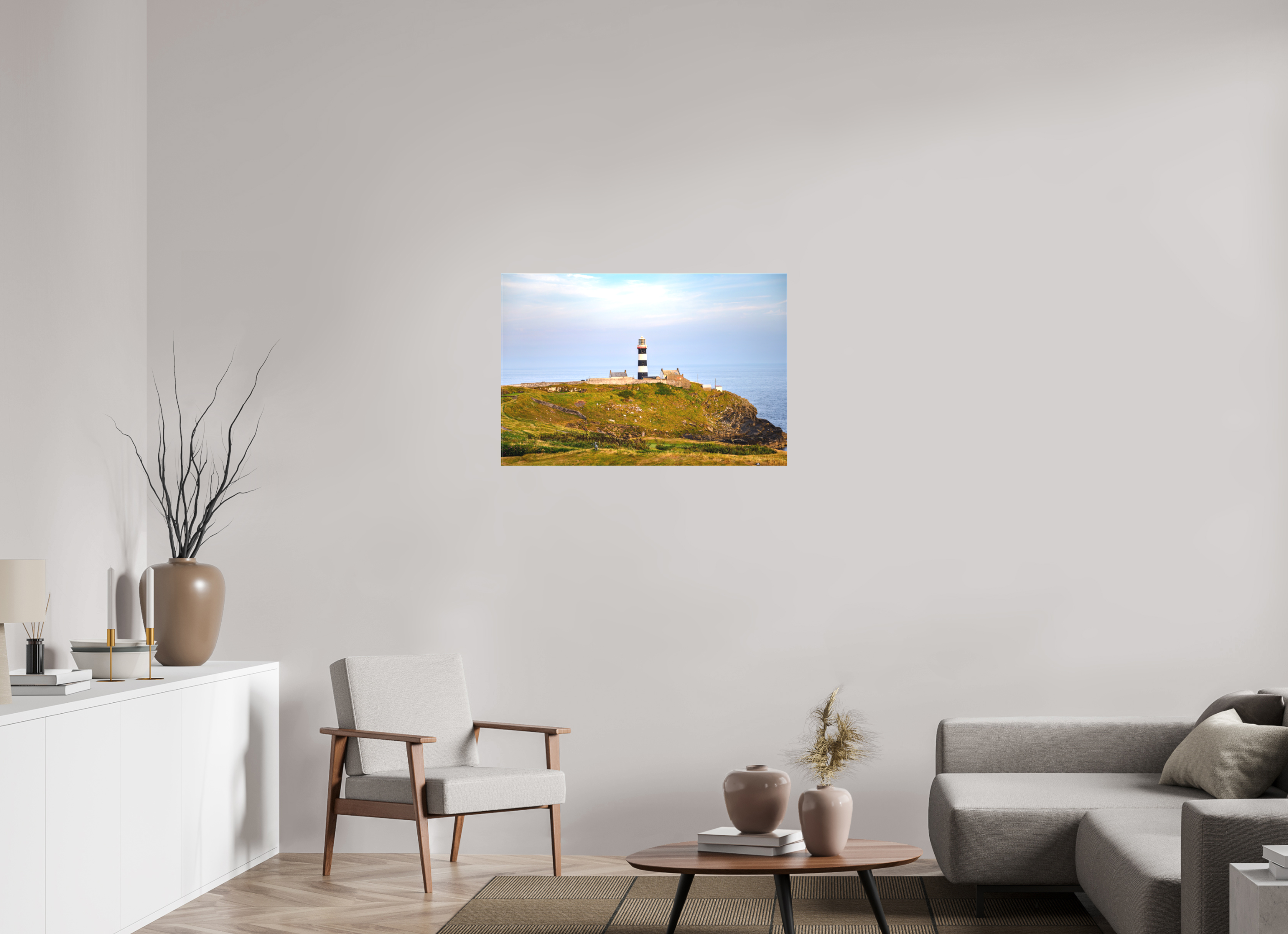 36 x 24″, Matte Canvas with wrapped edges - no frame Old Head Lighthouse at sunset on canvas