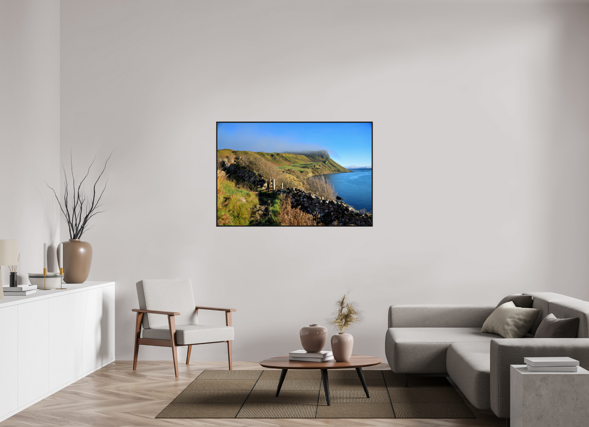 54 x 36″, Acrylic Glass Black matt .24" frame Pathway on the Scorrybreac circular under acrylic glass with black frame