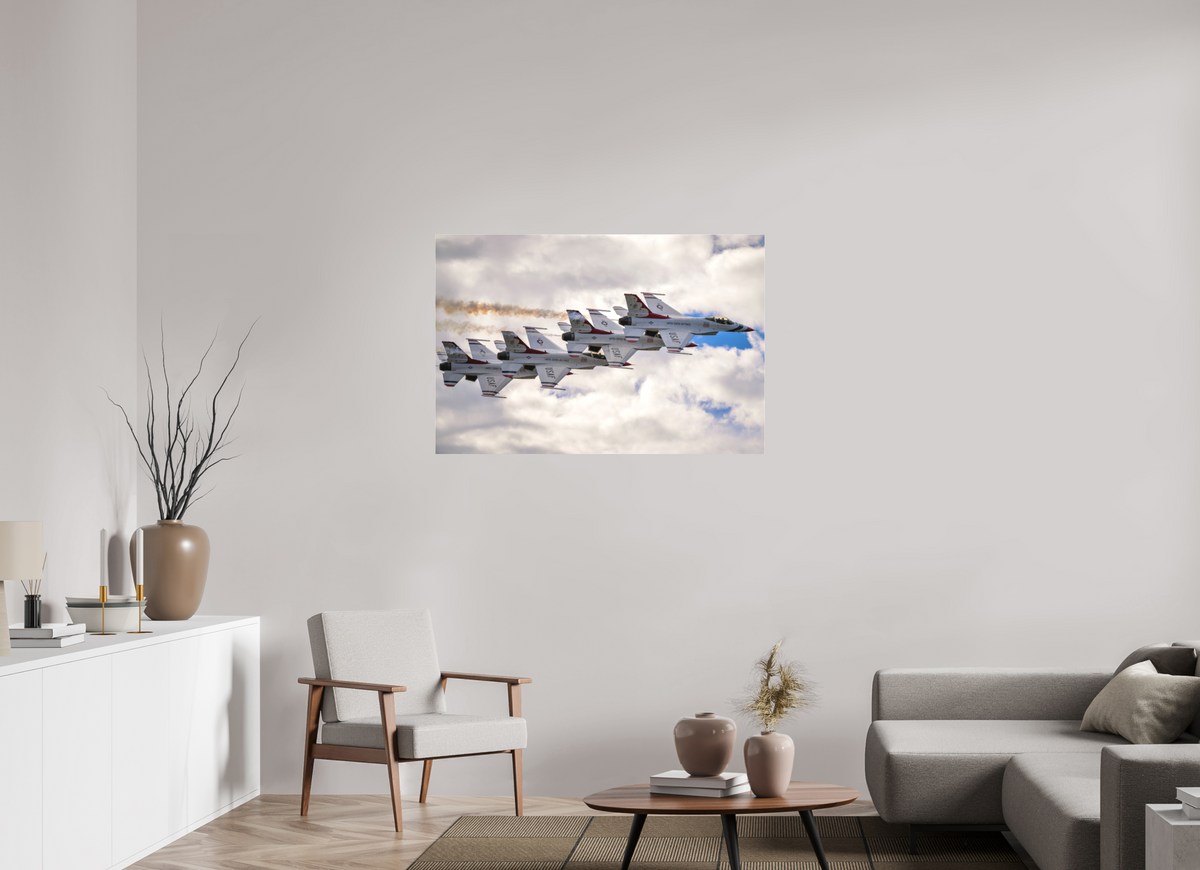 45 x 30″, Matte Acrylic Glass without frame F16 Thunderbirds Photo 8 under acrylic glass