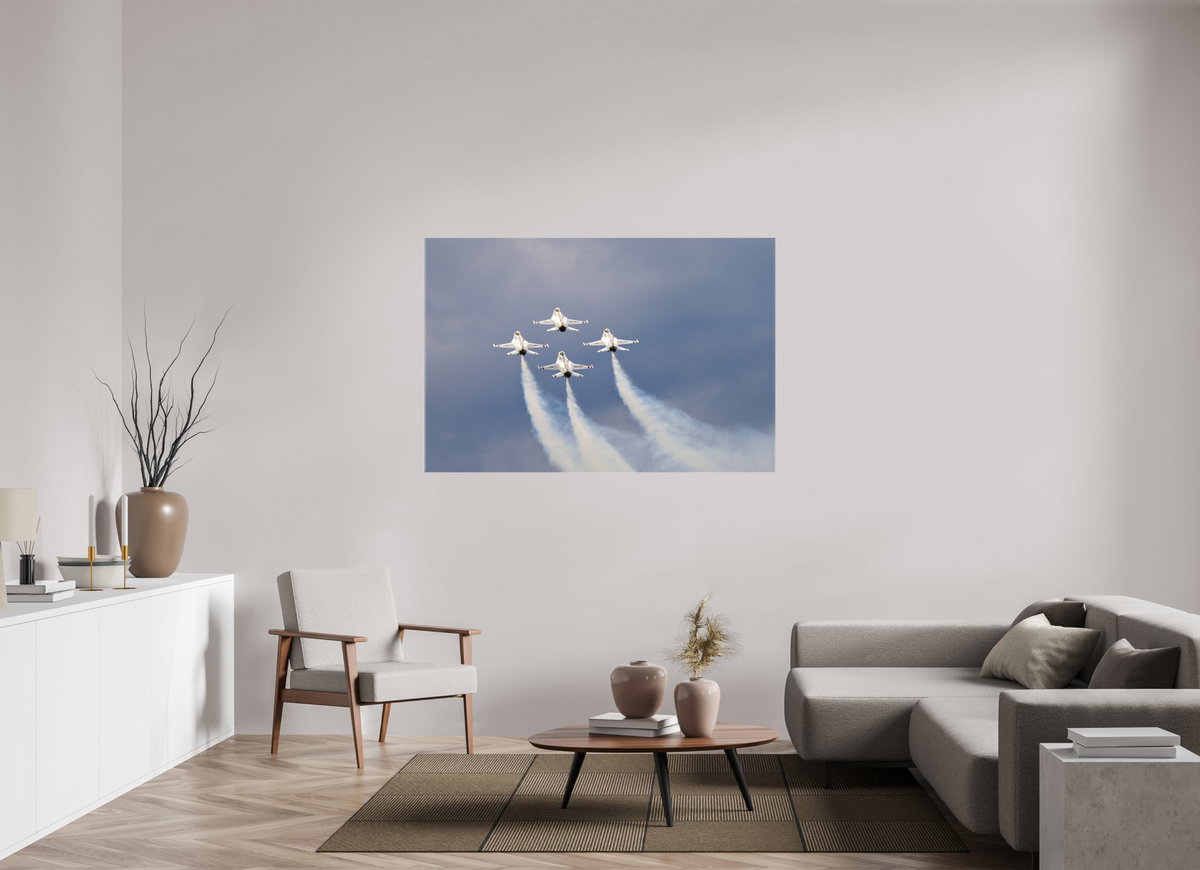 60 x 40″, Matte Canvas with wrapped edges - no frame F16 Thunderbirds Photo 11 on canvas