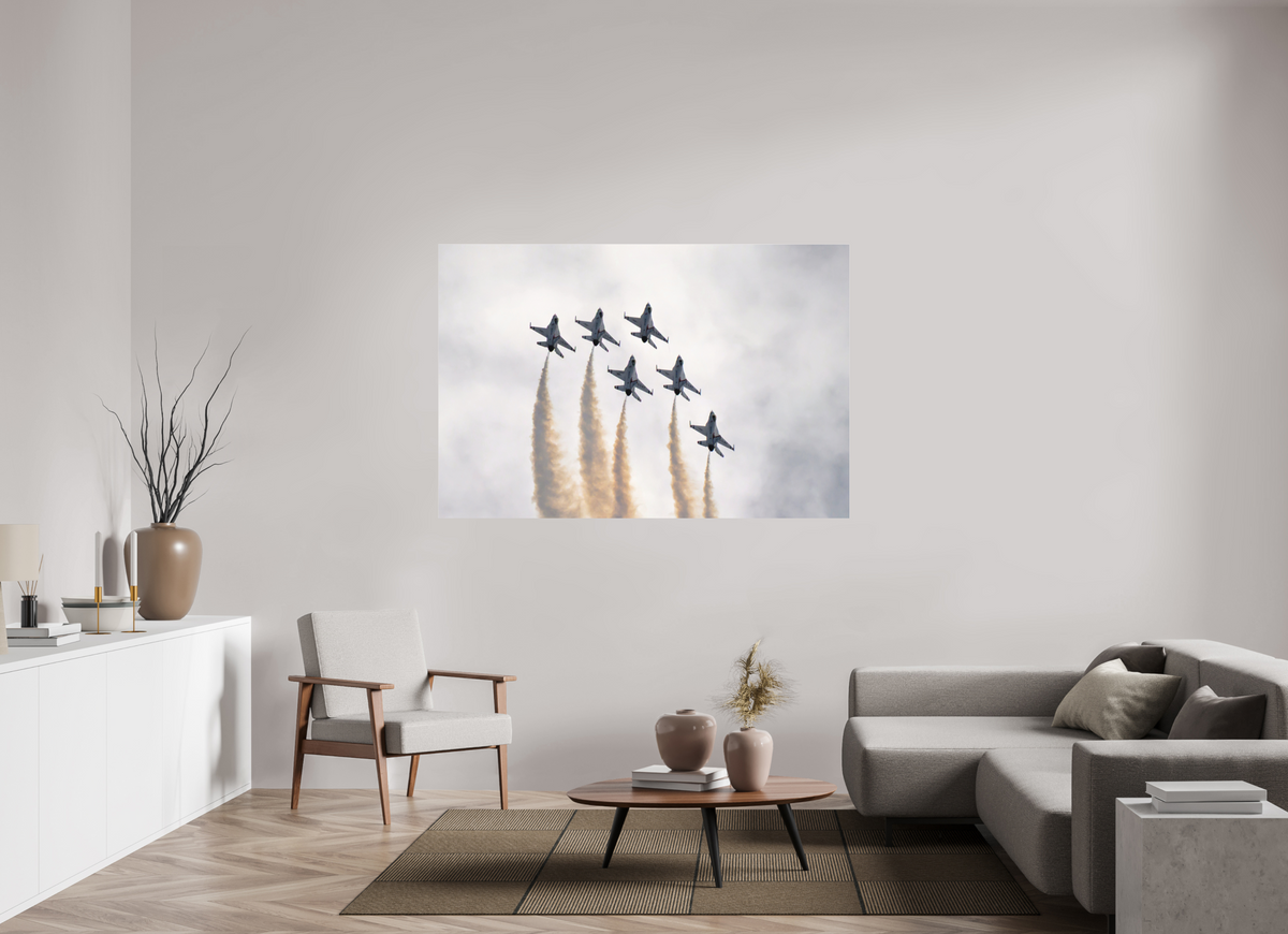66 x 44″, Matte Acrylic Glass without frame F16 Thunderbirds Photo 9 under acrylic glass
