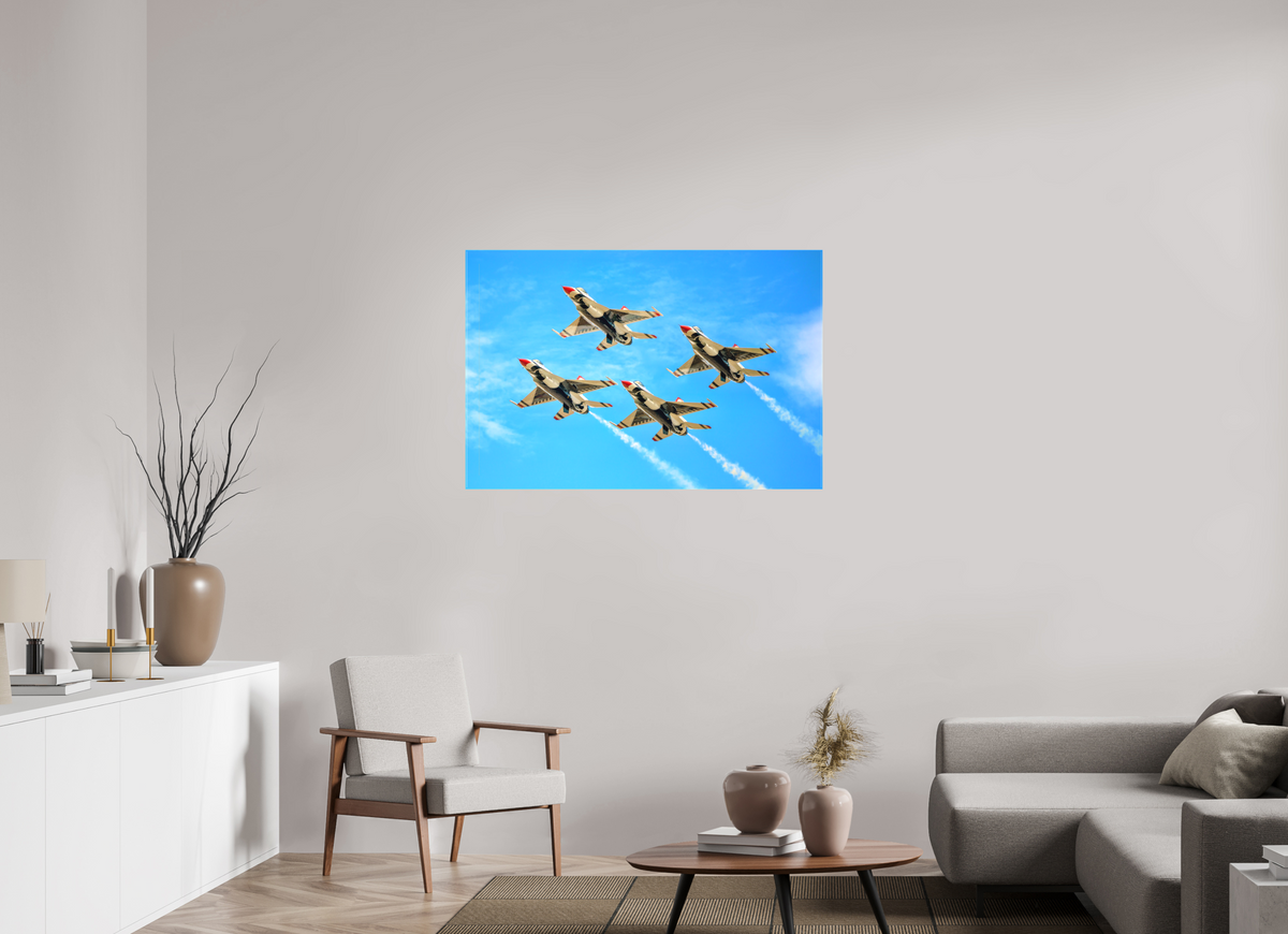 45 x 30″, Matte Canvas with wrapped edges - no frame F16 Thunderbirds Photo 2 on canvas