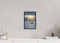8 x 12″, Acrylic Glass Black Matt .24" frame Morning sunburst on Isle of Skye under acrylic glass with black frame