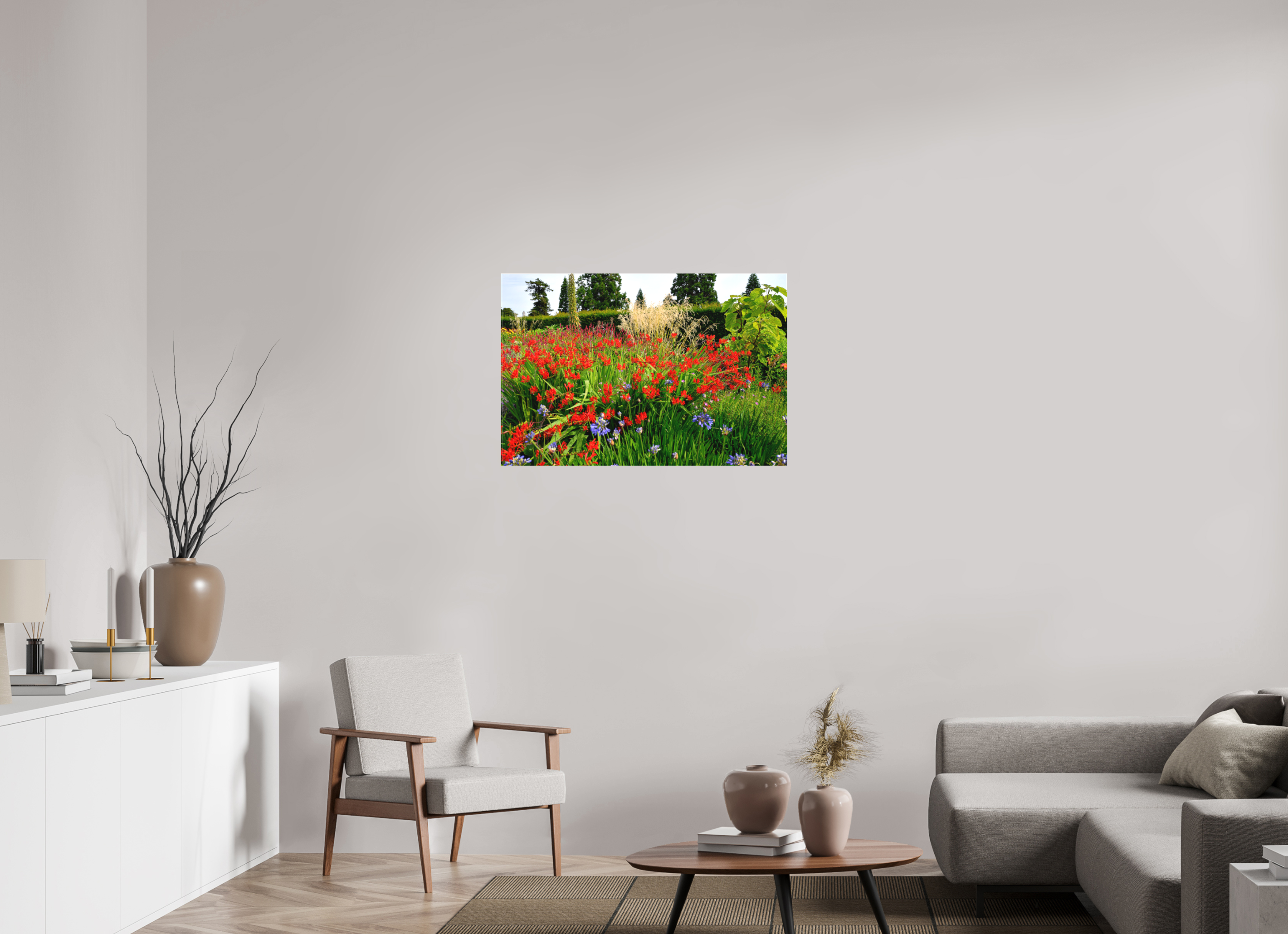 36 x 24″, Matte Canvas with wrapped edges - no frame Powerscourt Gardens B on canvas