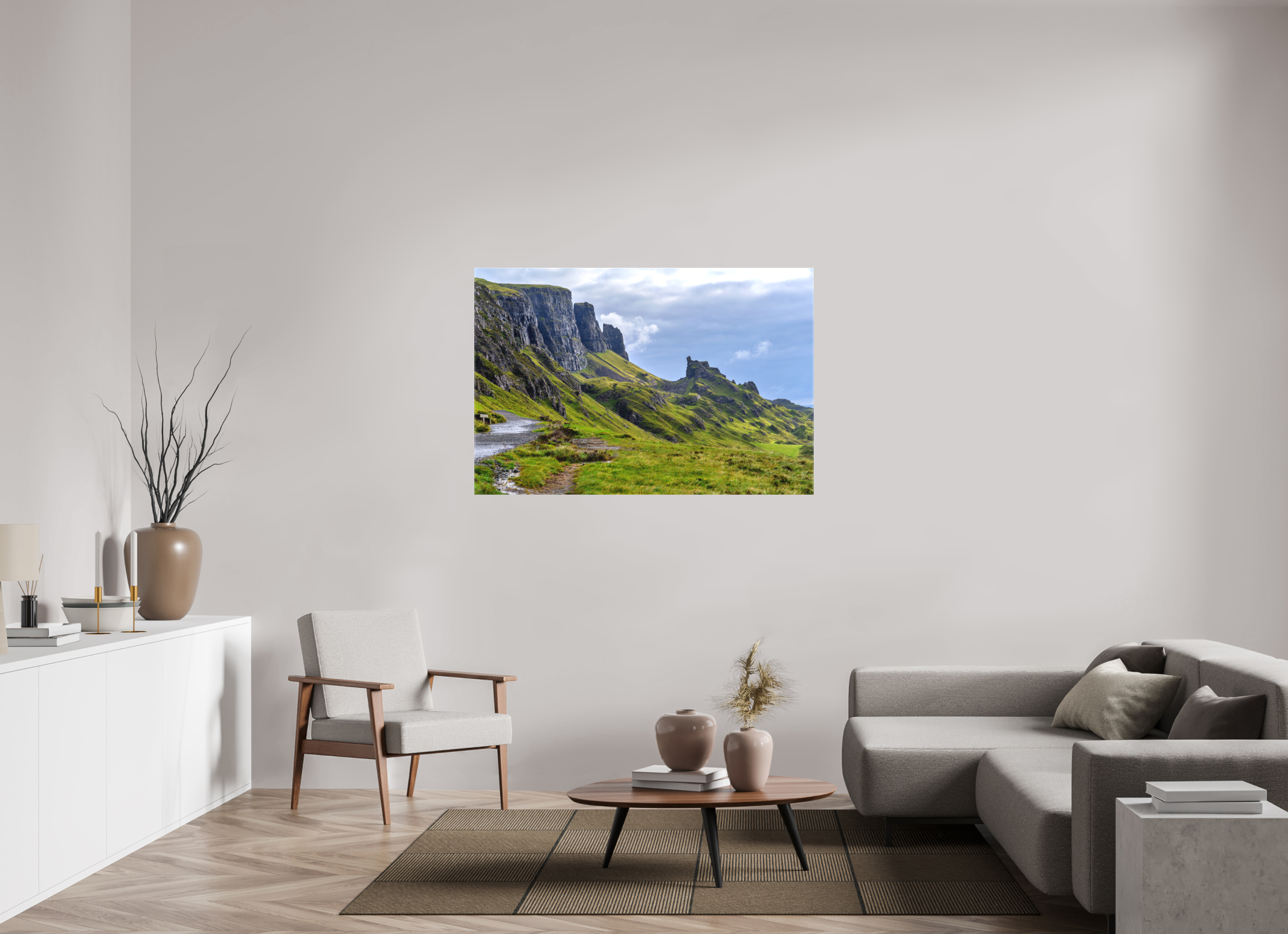 54 x 36″, Matte Canvas with wrapped edges - no frame The Quiraing on the Isle of Skye on canvas