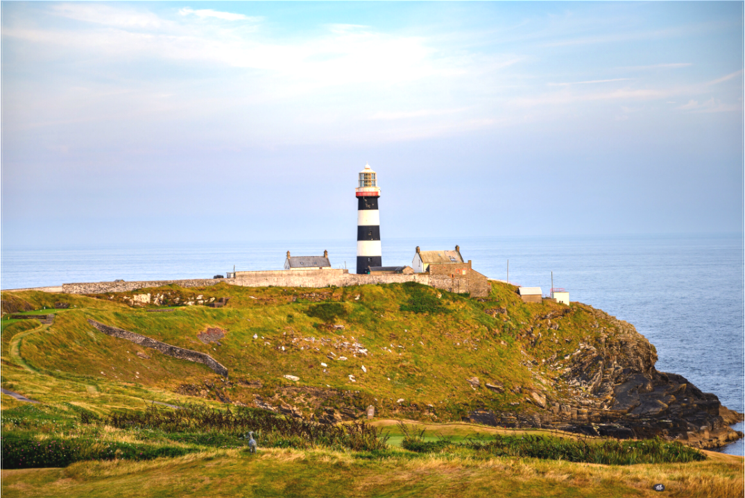 Main image Old Head Lighthouse at sunset on canvas