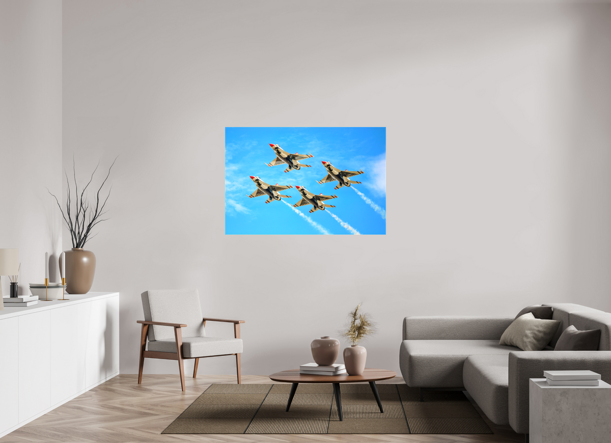 54 x 36″, Matte Canvas with wrapped edges - no frame F16 Thunderbirds Photo 2 on canvas