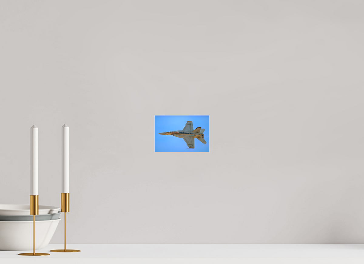 6 x 4″, Matte Acrylic Glass without frame F18A Super Hornet Photo 4 under acrylic glass