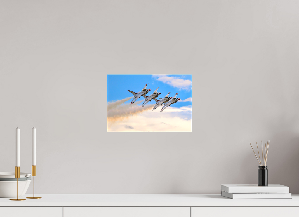12 x 8″, Matte Canvas with wrapped edges - no frame F16 Thunderbirds Photo 3 on canvas