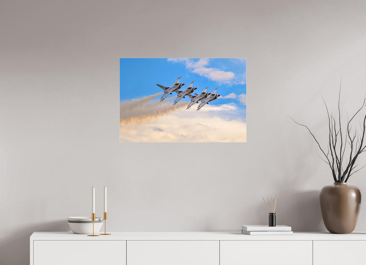 30 x 20″, Matte Acrylic Glass without frame F16 Thunderbirds Photo 3 under acrylic glass
