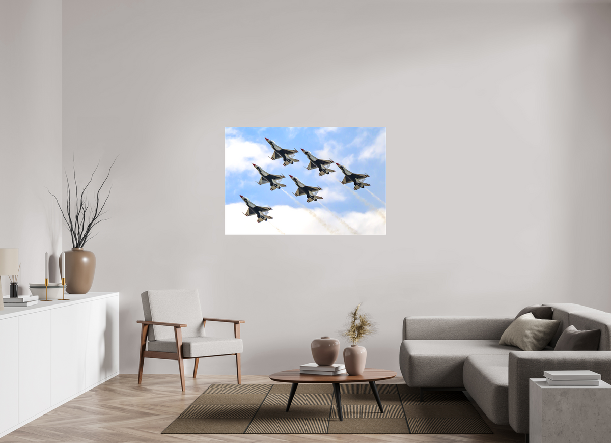 54 x 36″, Matte Canvas with wrapped edges - no frame F16 Thunderbirds Photo 10 on canvas