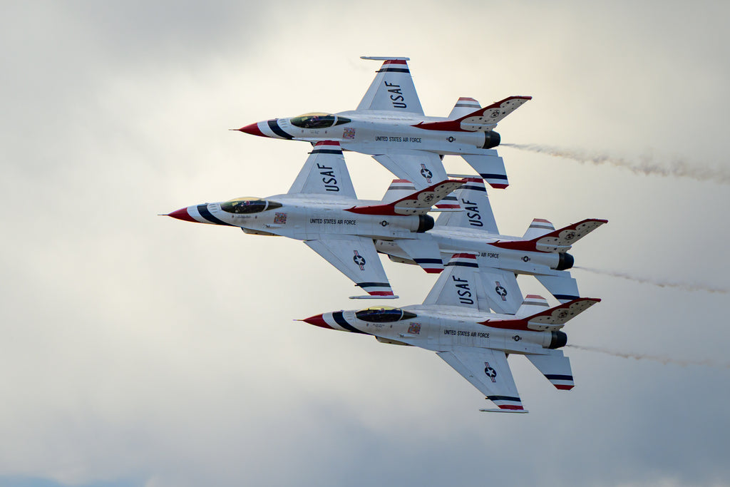 F16 Thunderbirds Photo 1 under acrylic glass with black frame