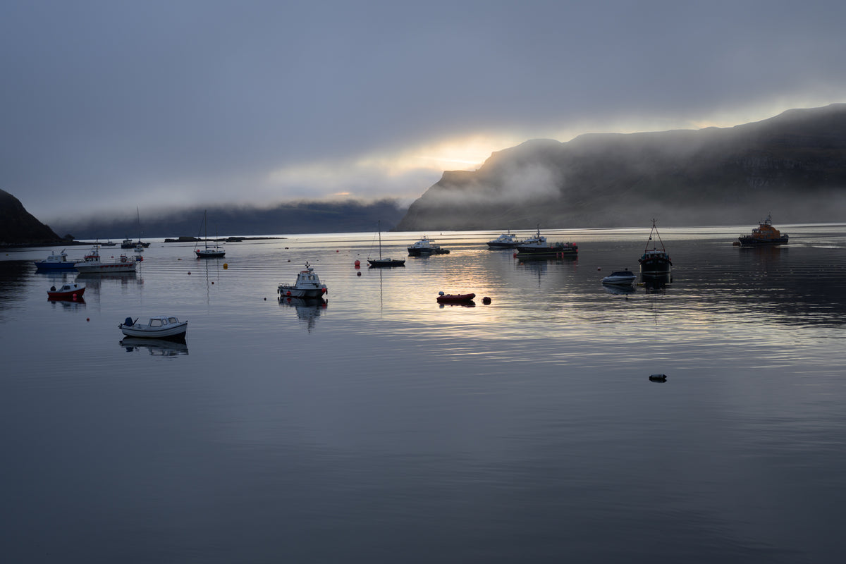 Main image Portree Harbor at sunrise on Matte Acrylic Glass without frame