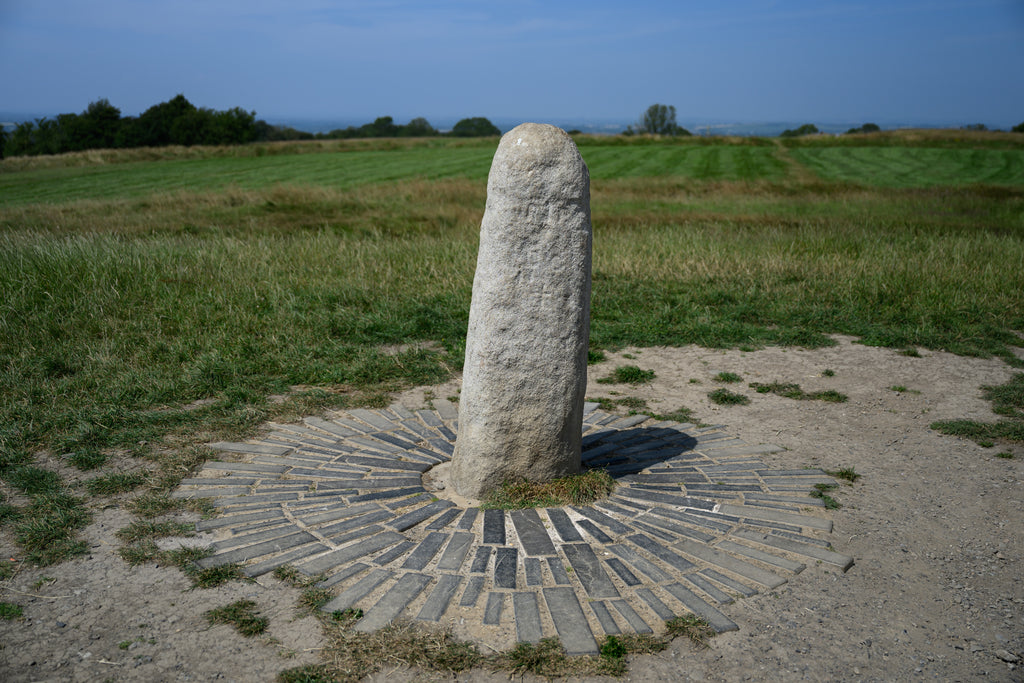 The Lia Fáil at the Hill Of Tara under acrylic glass with black frame