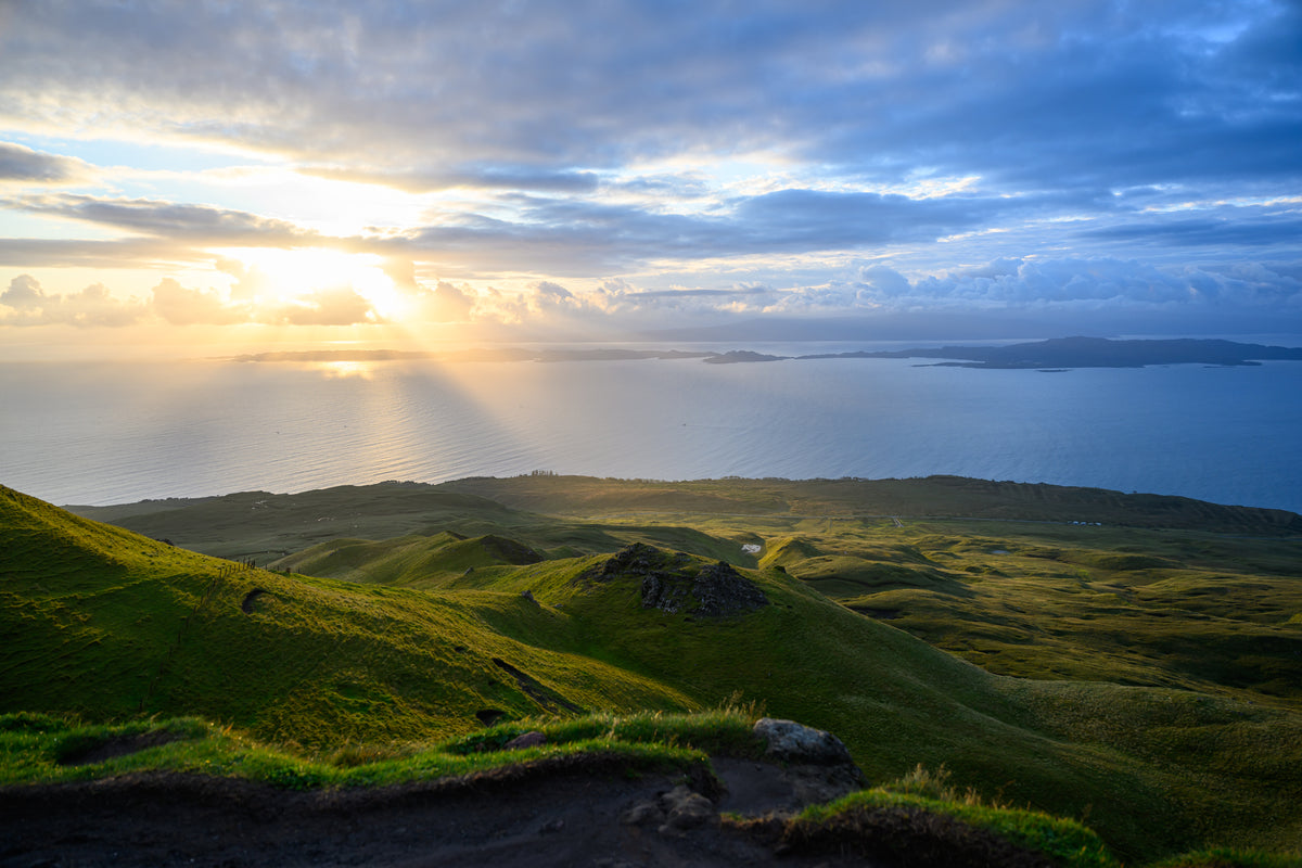 Sunrise over the Sound of Raasay on Matte Acrylic Glass without frame