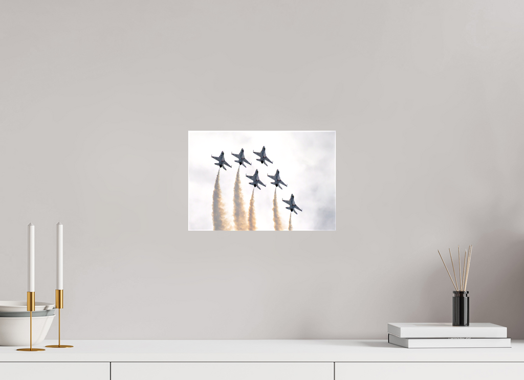 12 x 8″, Matte Canvas with wrapped edges - no frame F16 Thunderbirds Photo 9 on canvas