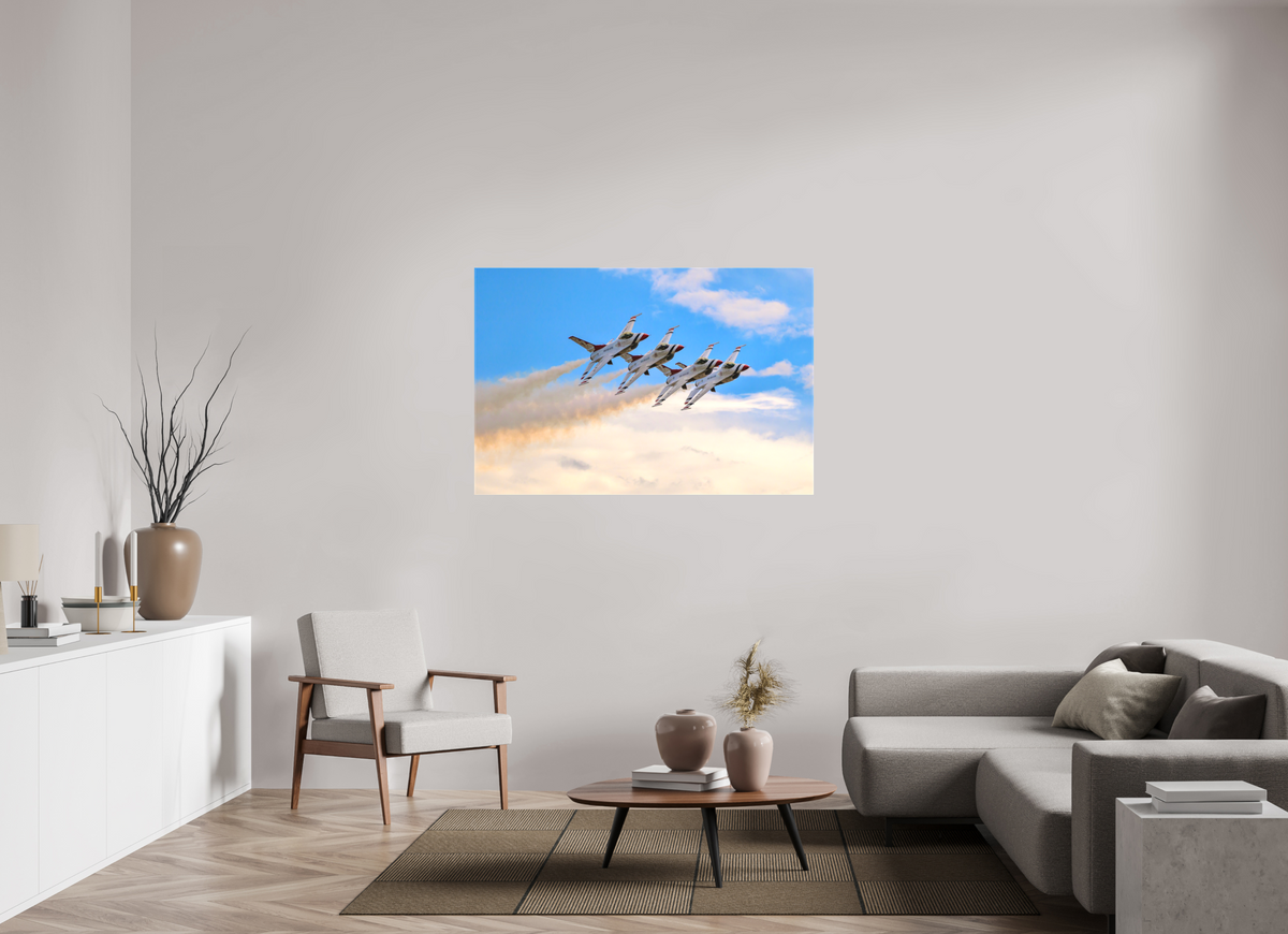 54 x 36″, Matte Canvas with wrapped edges - no frame F16 Thunderbirds Photo 3 on canvas
