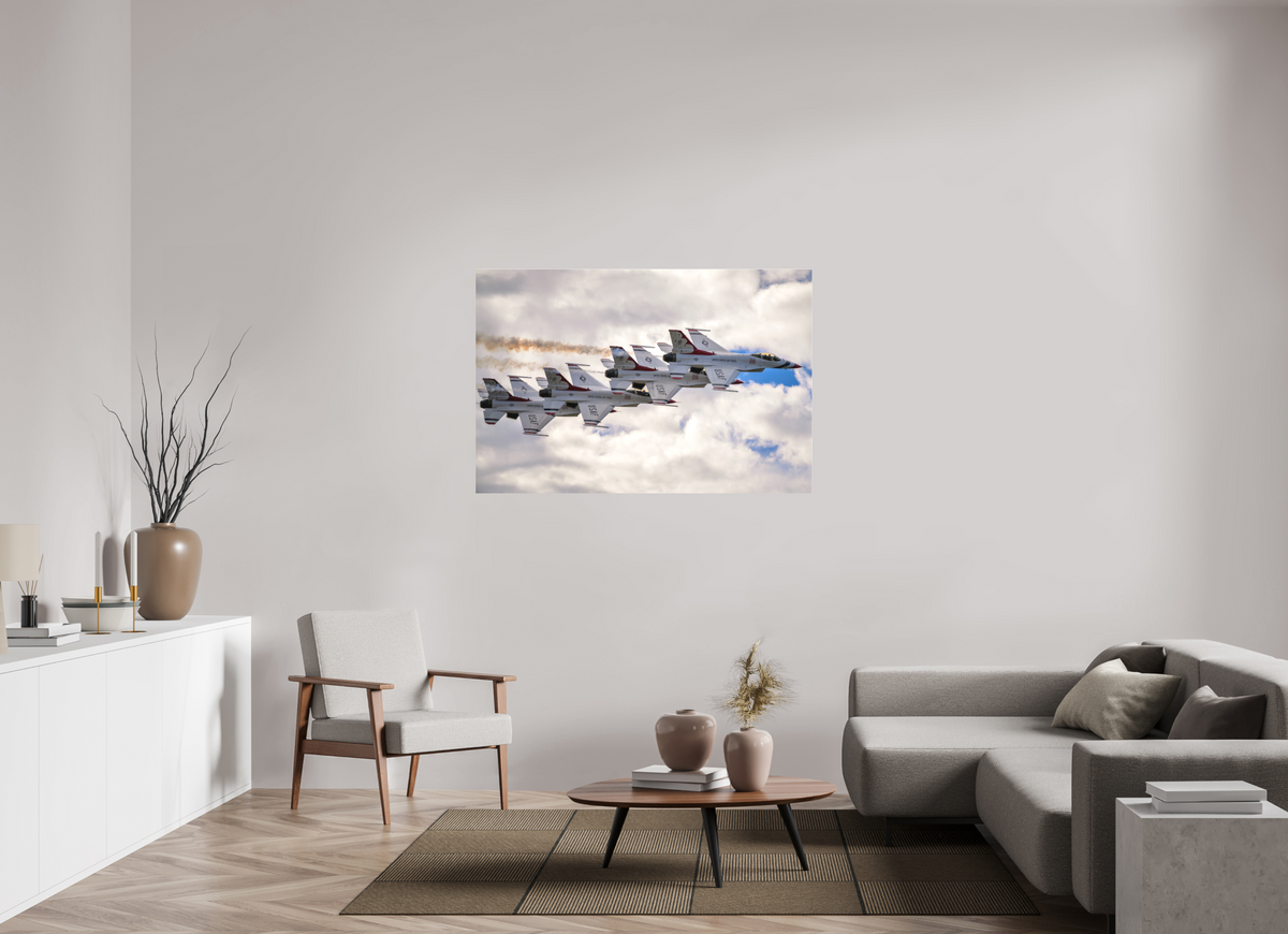54 x 36″, Matte Acrylic Glass without frame F16 Thunderbirds Photo 8 under acrylic glass