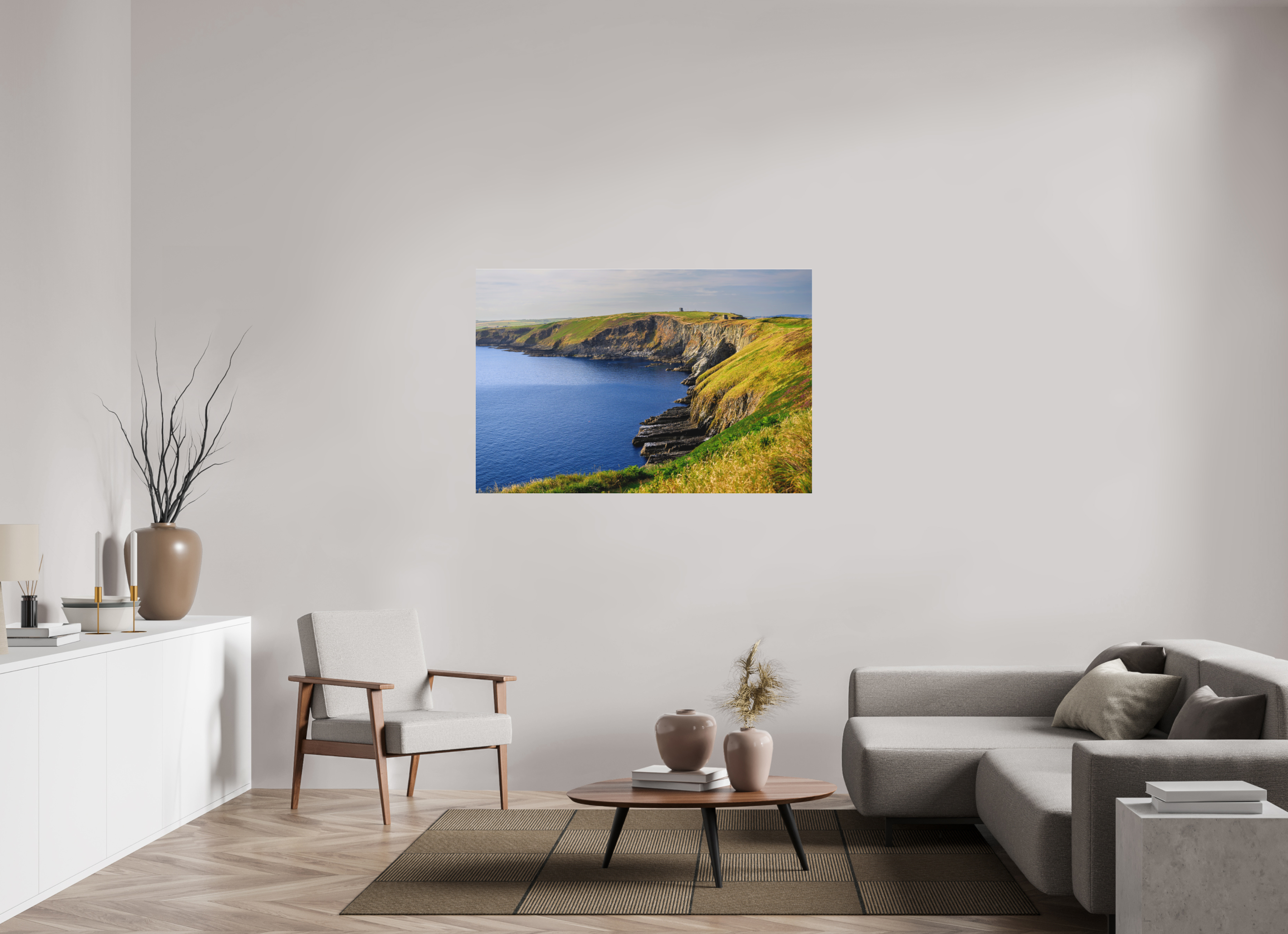 54 x 36″, Matte Acrylic Glass without frame Holeopen Bay West near Old Head Golf Link under acrylic glass