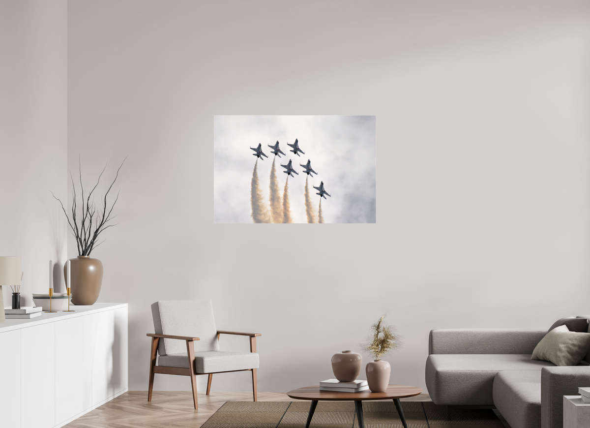45 x 30″, Matte Acrylic Glass without frame F16 Thunderbirds Photo 9 under acrylic glass