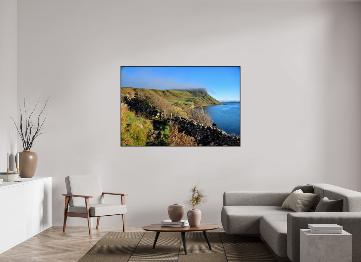 66 x 44″, Acrylic Glass Black matt .24" frame Pathway on the Scorrybreac circular under acrylic glass with black frame