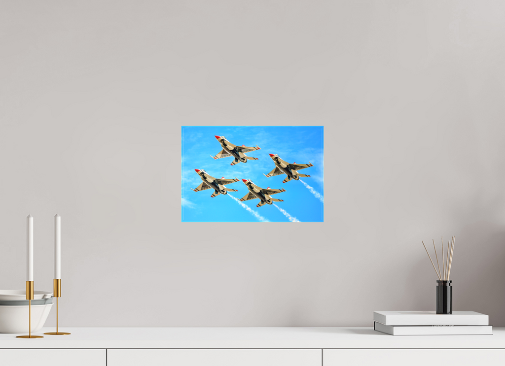 12 x 8″, Matte Canvas with wrapped edges - no frame F16 Thunderbirds Photo 2 on canvas