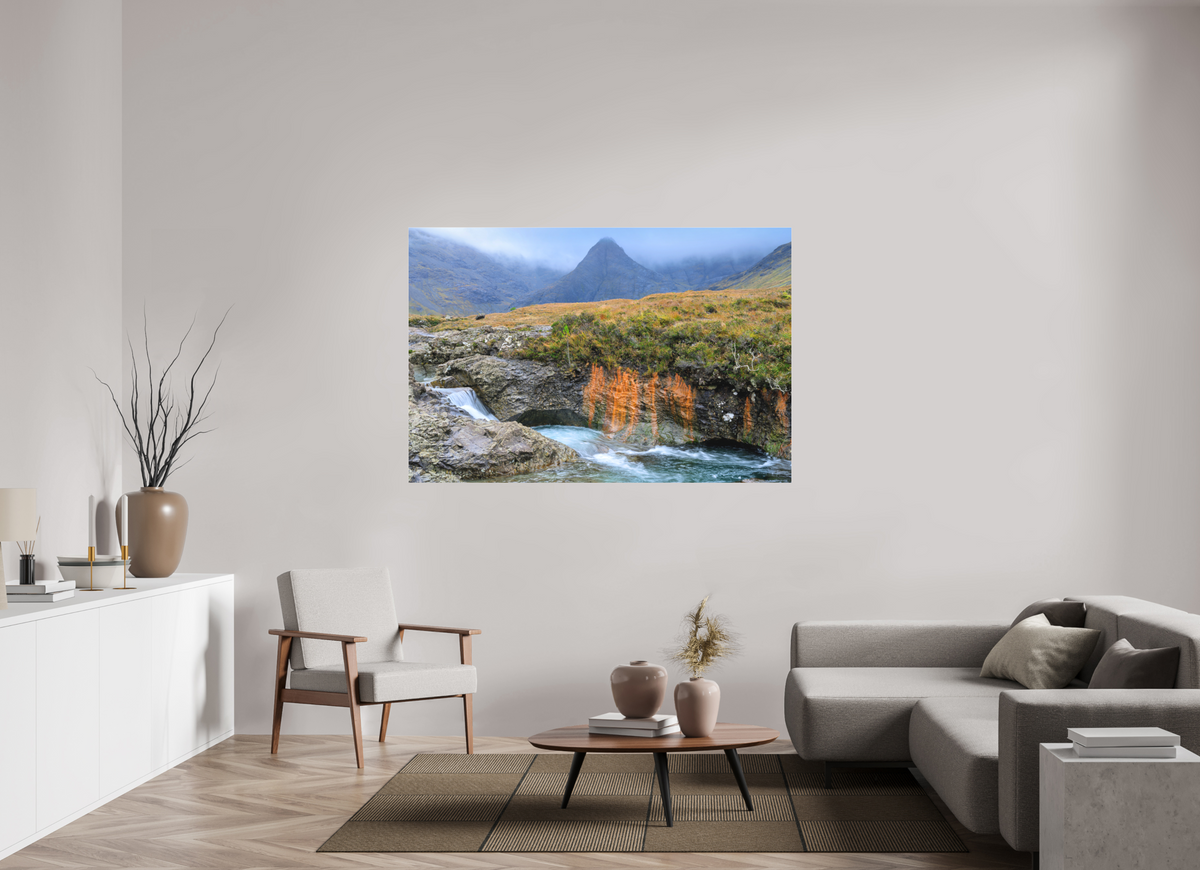 66 x 44″, Matte Acrylic Glass without frame Fairy Pools stream on Matte Acrylic Glass without frame