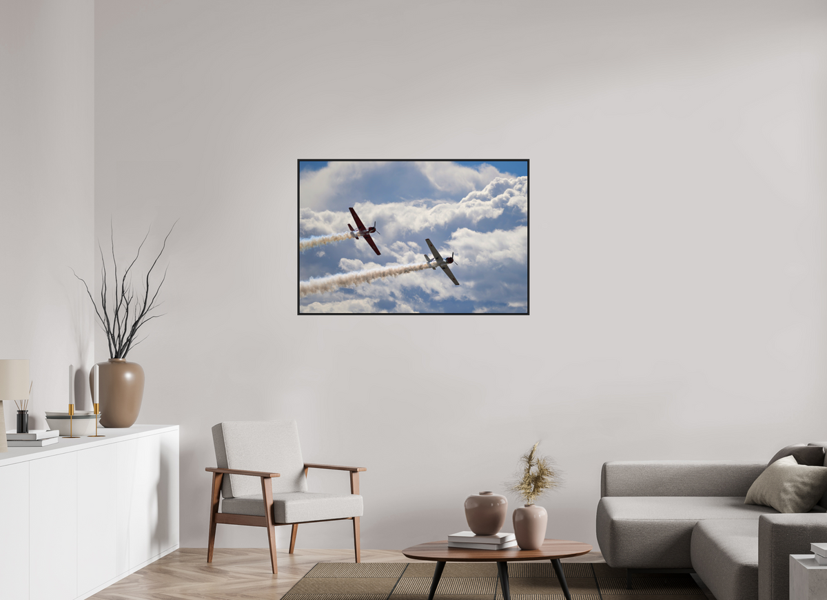 45 x 30″, Acrylic Glass Black matt .24" frame Yak 50 - photo 8 - under acrylic glass with black frame