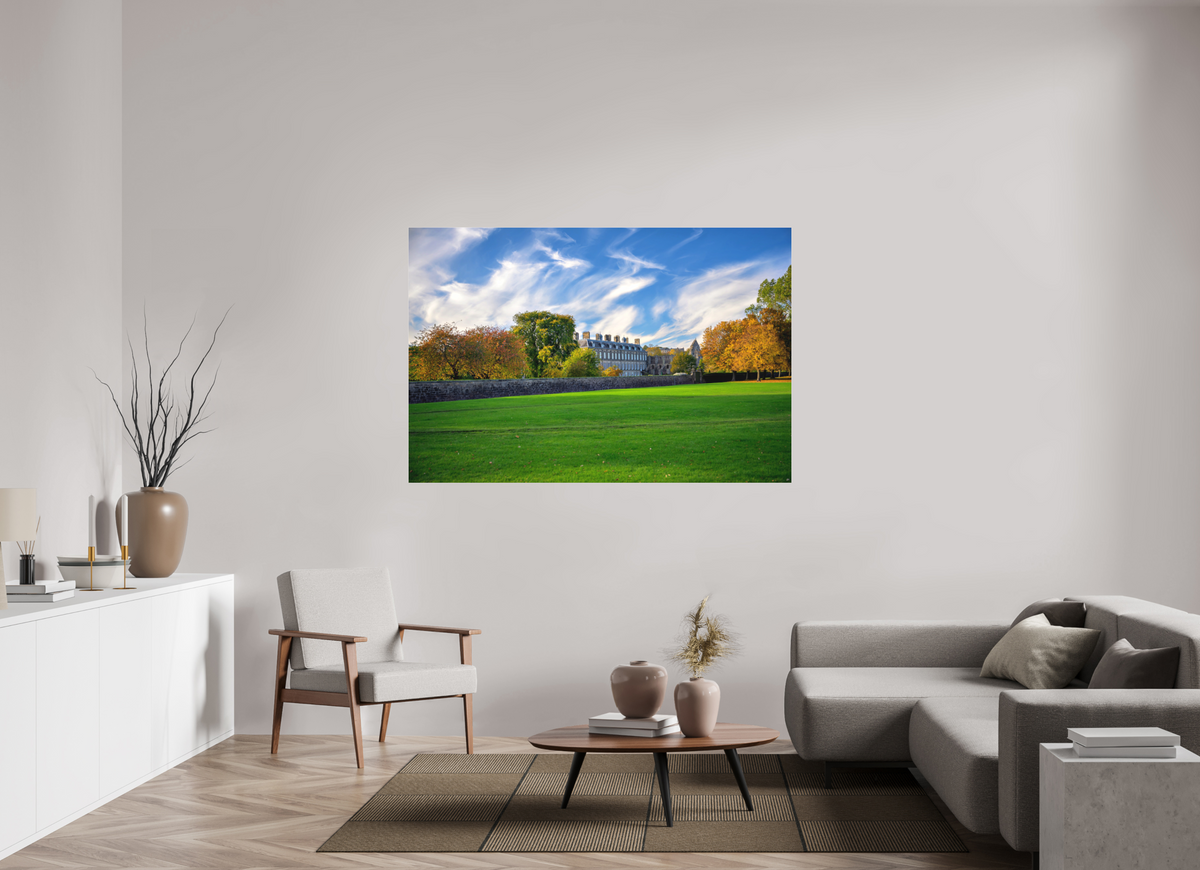 66 x 44″, Matte Acrylic Glass without frame Holyrood Palace on a bright sunny day on Matte Acrylic Glass without frame