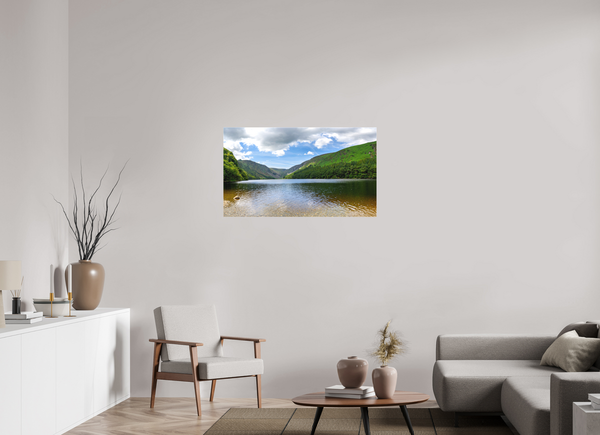 41.4 x 24″, Matte Canvas with wrapped edges - no frame Upper Lake at Glendalough on canvas