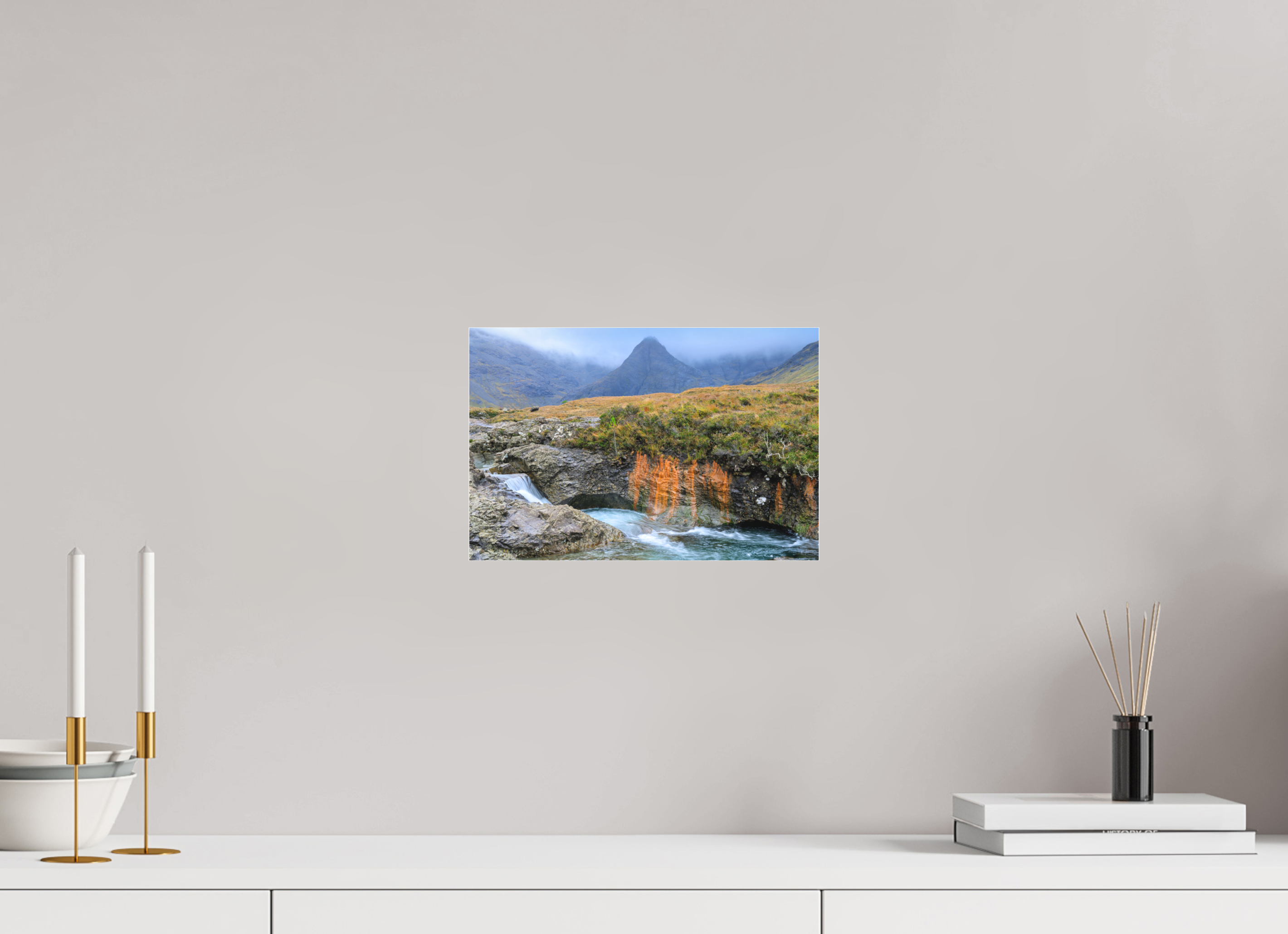 12 x 8″, Matte Acrylic Glass without frame Fairy Pools stream on Matte Acrylic Glass without frame