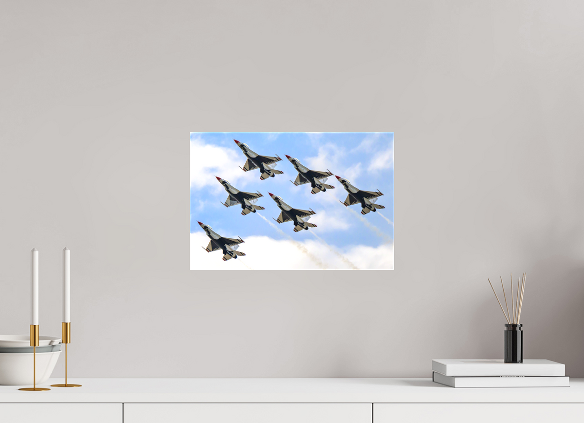 15 x 10″, Matte Canvas with wrapped edges - no frame F16 Thunderbirds Photo 10 on canvas