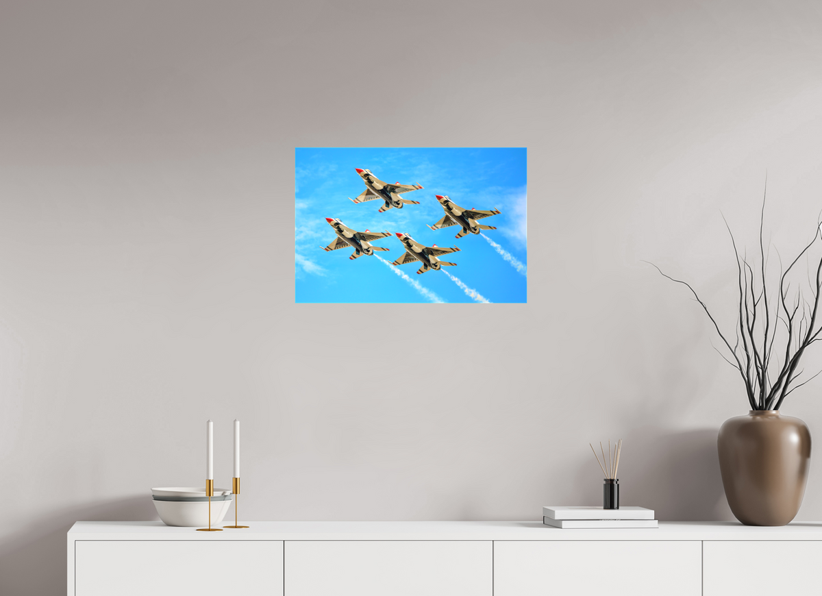24 x 16″, Matte Canvas with wrapped edges - no frame F16 Thunderbirds Photo 2 on canvas