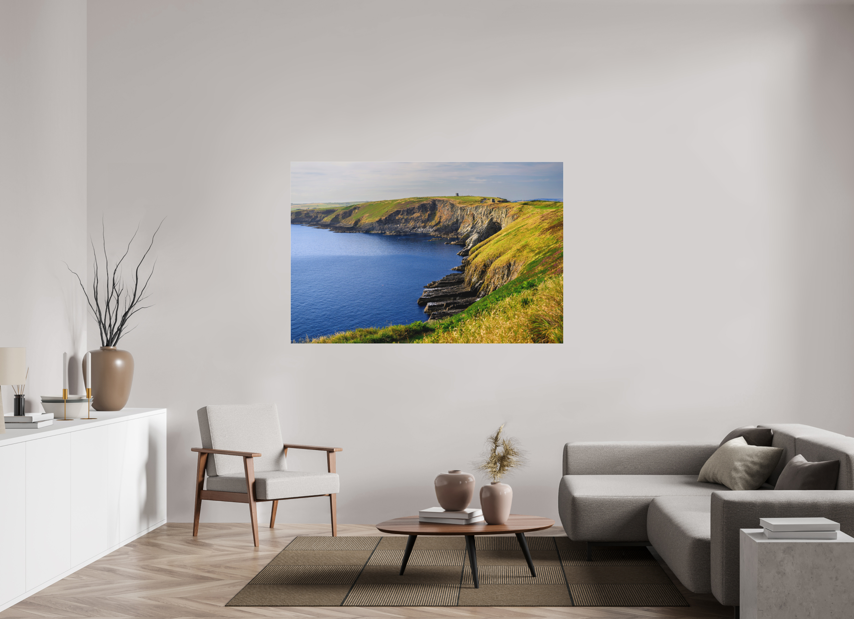 66 x 44″, Matte Acrylic Glass without frame Holeopen Bay West near Old Head Golf Link under acrylic glass