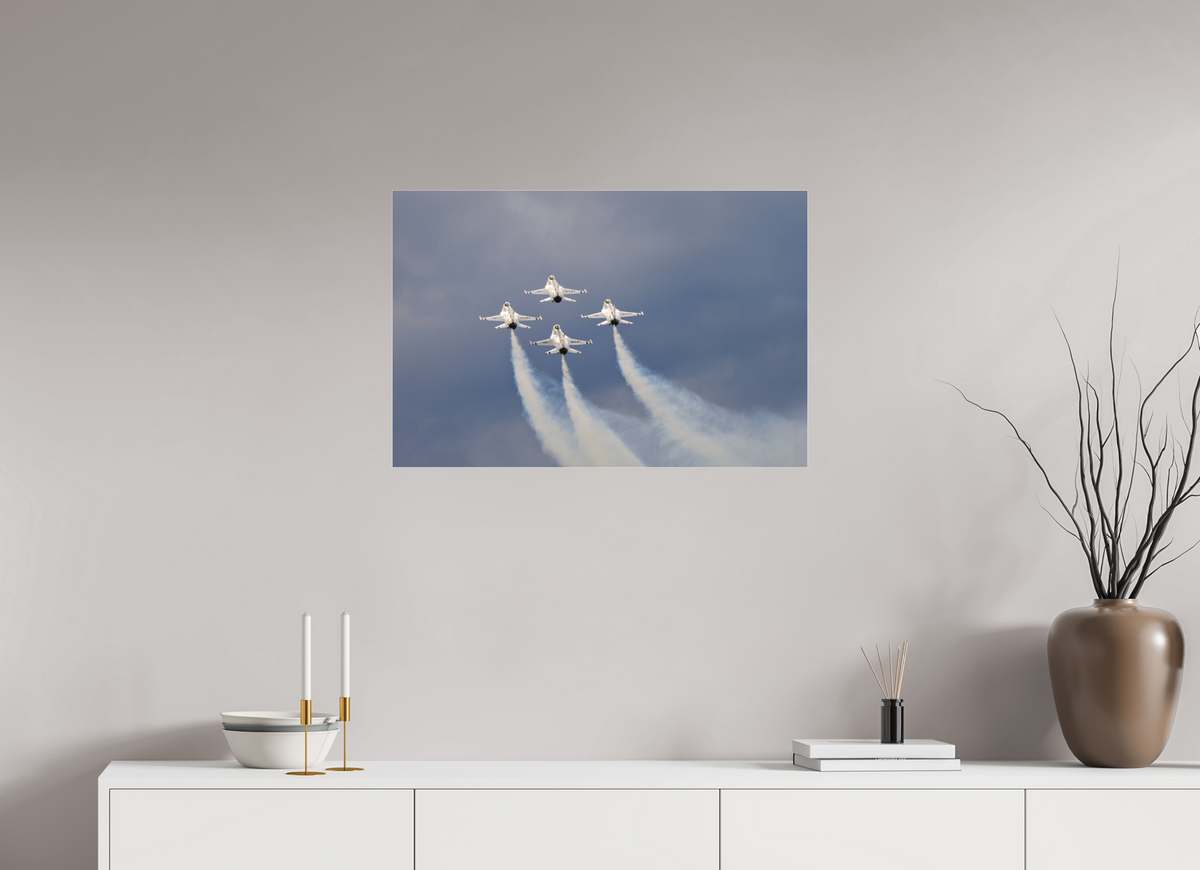 30 x 20″, Matte Acrylic Glass without frame F16 Thunderbirds Photo 11 under acrylic glass