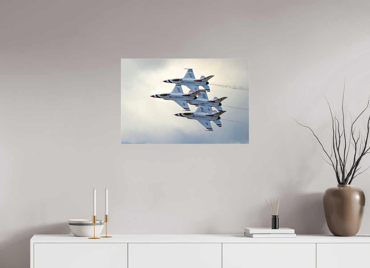 30 x 20″, Matte Acrylic Glass without frame F16 Thunderbirds Photo 1 under acrylicglass