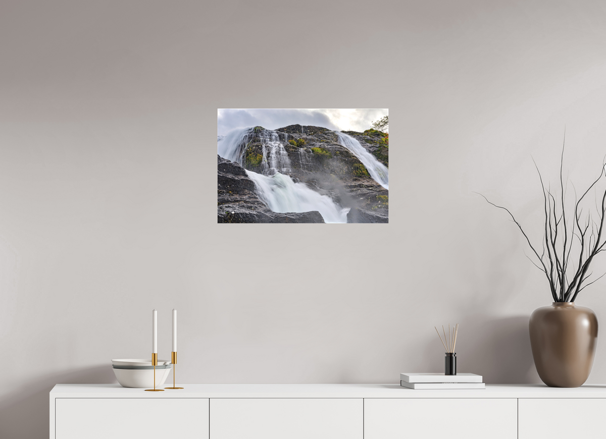 24 x 16″, Matte Canvas with wrapped edges - no frame Glencoe Waterfall on canvas